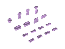 Friends Accessories, Animal Show and Grooming Supplies, 16 in Bag Multipack, Lavender (92355 / 6150317)