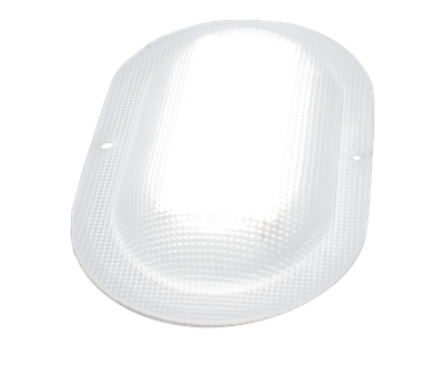 Светодиодный светильник ЖКХ, овал микропризма, 5 Вт / 8Вт, с аккустическим датчиком, 3 года гарантии