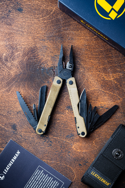Leatherman Rebar Coyote с чехлом кнопке