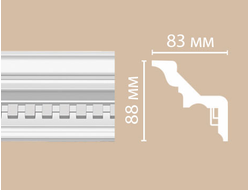 Потолочный плинтус из полиуретана с орнаментом DECOMASTER (Декомастер) - 95002