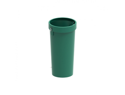 Секция мусоросброса прямая зеленая