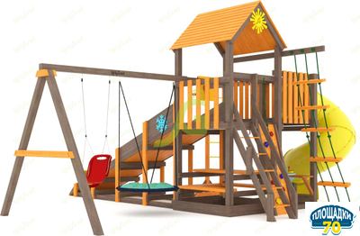 Всесезонная площадка IgraGrad С с балконом и трубой SF