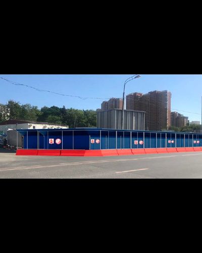 Тип 2.4 Защитно-охранное ограждение с пешеходной галереей