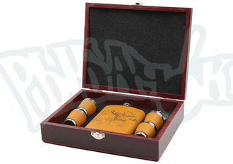 НАБОР ПОДАРОЧНЫЙ Фляжка с рюмками (Лось)