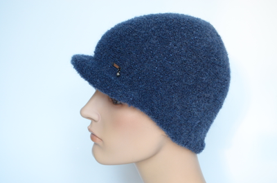 Синяя кепка жокейка женская Vizio Италия 8033 V