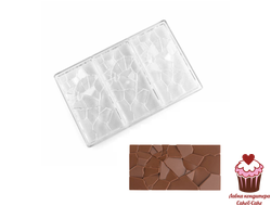 Форма для шоколада CRUSH 3 ячейки, поликарбонат