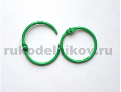 кольцо для альбома, 30 мм, цвет-зеленый