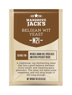 Дрожжи Mangrove Jack's Belgian Wit M21, 10 г