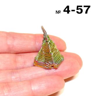 Висмут выращенный (кристалл) №4-57: 10,5г - 27*18*17мм