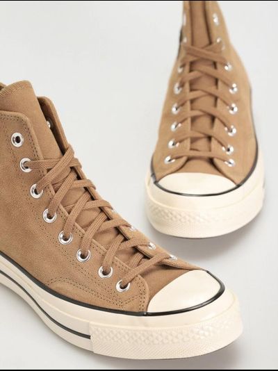 Кеды Converse Chuck Taylor 70 замшевые бежевые высокие