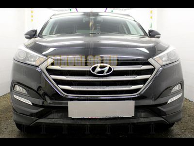 Защита радиатора Hyundai Tucson 2015-2018 black низ
