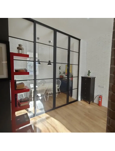 перегородка раздвижная прозрачная