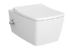 Подвесной унитаз VitrA, Metropole, 56 см, безободковый, с функцией биде и встроенным смесителем, 7672B003-1684