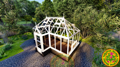 Теплица из алюминия и стекла ЕЛИЗАВЕТА XSP 5х3,5