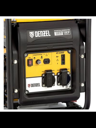 Инверторный генератор Denzel GT-3500iF, 3,5 кВт, 230 В, бак 5 л, открытый корпус 94705