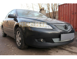 Защита радиатора Mazda 6 2002-2005 chrome низ