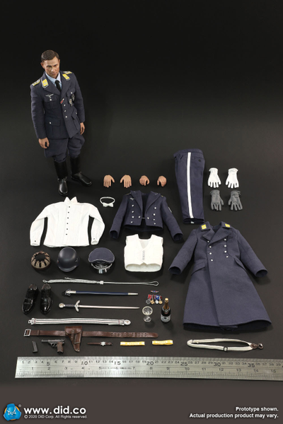 Капитан Люфтваффе - Коллекционная ФИГУРКА 1/6 scale WWII German Luftwaffe Captain – Willi (D80147) - DID