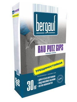 Bergauf Bau Putz Gips Штукатурка гипсовая, 30кг.