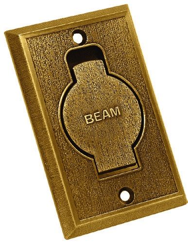 Пневморозетка Beam, металл бронза