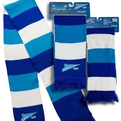 Шарф ФК ЗЕНИТ сине-бело-голубой 040041