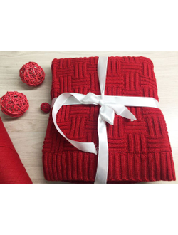 Плед вязаный "Римская вязка"