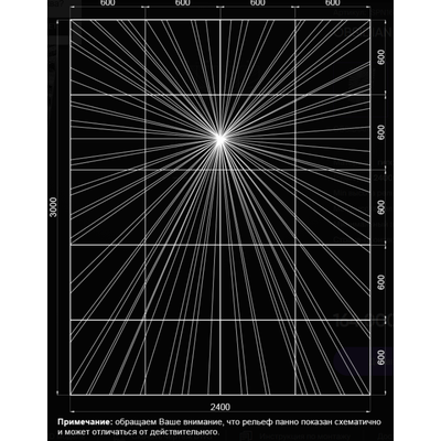 Панно гипсовое OBSIDIAN артикул SPN16