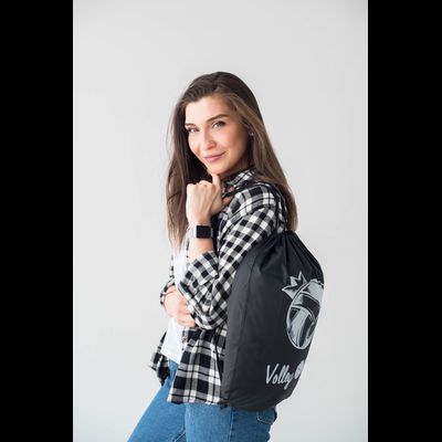 Рюкзак  черный "Мяч рисованный"