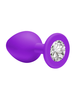 АНАЛЬНАЯ ПРОБКА EMOTIONS CUTIE SMALL PURPLE CLEAR CRYSTAL