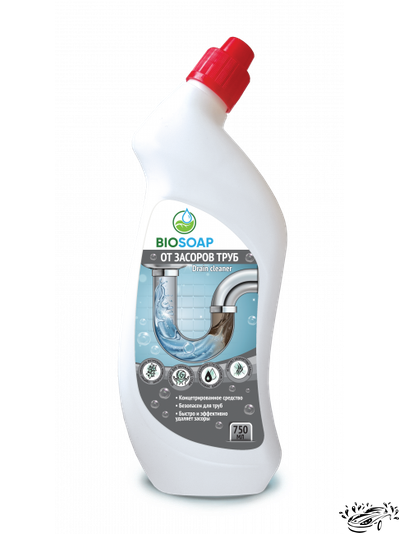 Средство для устранения засоров труб (0,75л) BIOSOAP