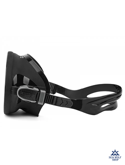Маска для дайвинга Sargan "КЛАССИКА МАКС"  черный силикон