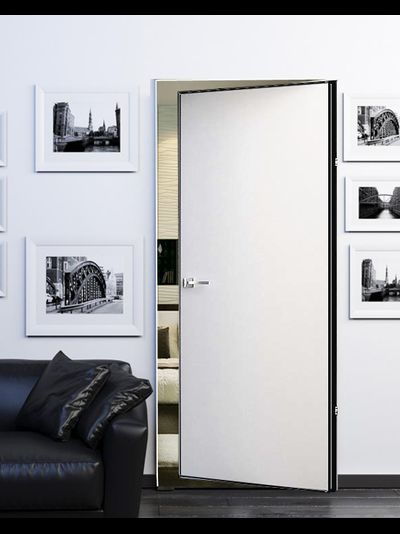 Скрытая дверь PX-0 Revers Invisible кромка AL черная под покраску