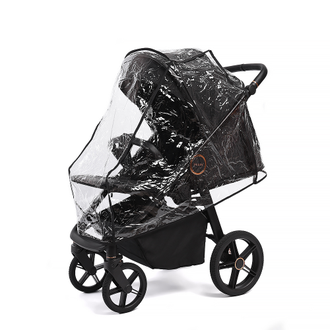 Коляска прогулочная Peppy Marco 2026, Rose Black (Черный с золотом)