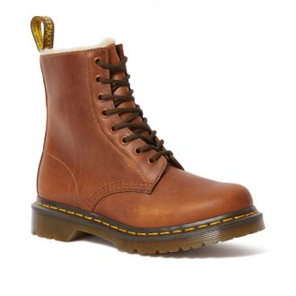 Зимние ботинки Dr. Martens 1460 с мехом коричневые в Волгограде (36-45)