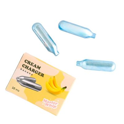 Баллончики для сифона для взбивания сливок (N2O) 10 шт/уп. вкус банана