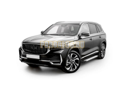 Порог-площадка "Bmw-Style V2" D180AL + комплект крепежа, RIVAL, Geely Monjaro 2023-