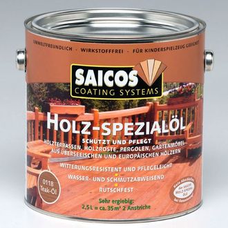 Масло для террасной доски SAICOS Holz-Spezialol, пробник 125мл.