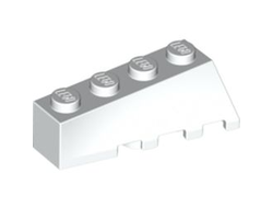 Wedge 4 x 2 Sloped Left, White (43721 4179873)