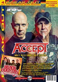 BREAK OUT Magazine № 4 2017 Accept Cover Иностранные музыкальные журналы, Intpressshop