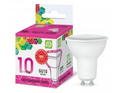 Лампа светодиодная ASD standard GU10 10W 6500К 6K 55x50 матов. пластик/алюм 9185