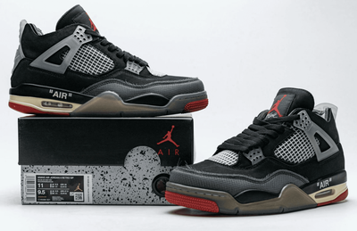 Nike Air Jordan 4 Retro Off White Bred Арт4 новые