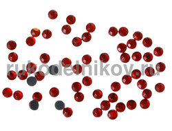 термостразы плоская спинка ss10 (3 мм), цвет-красный, материал-стекло, 1 гр/уп