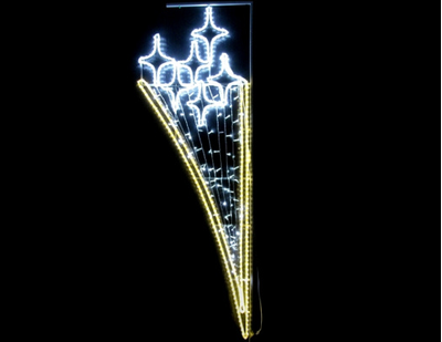 Световая консоль фигура Салют 200х65см