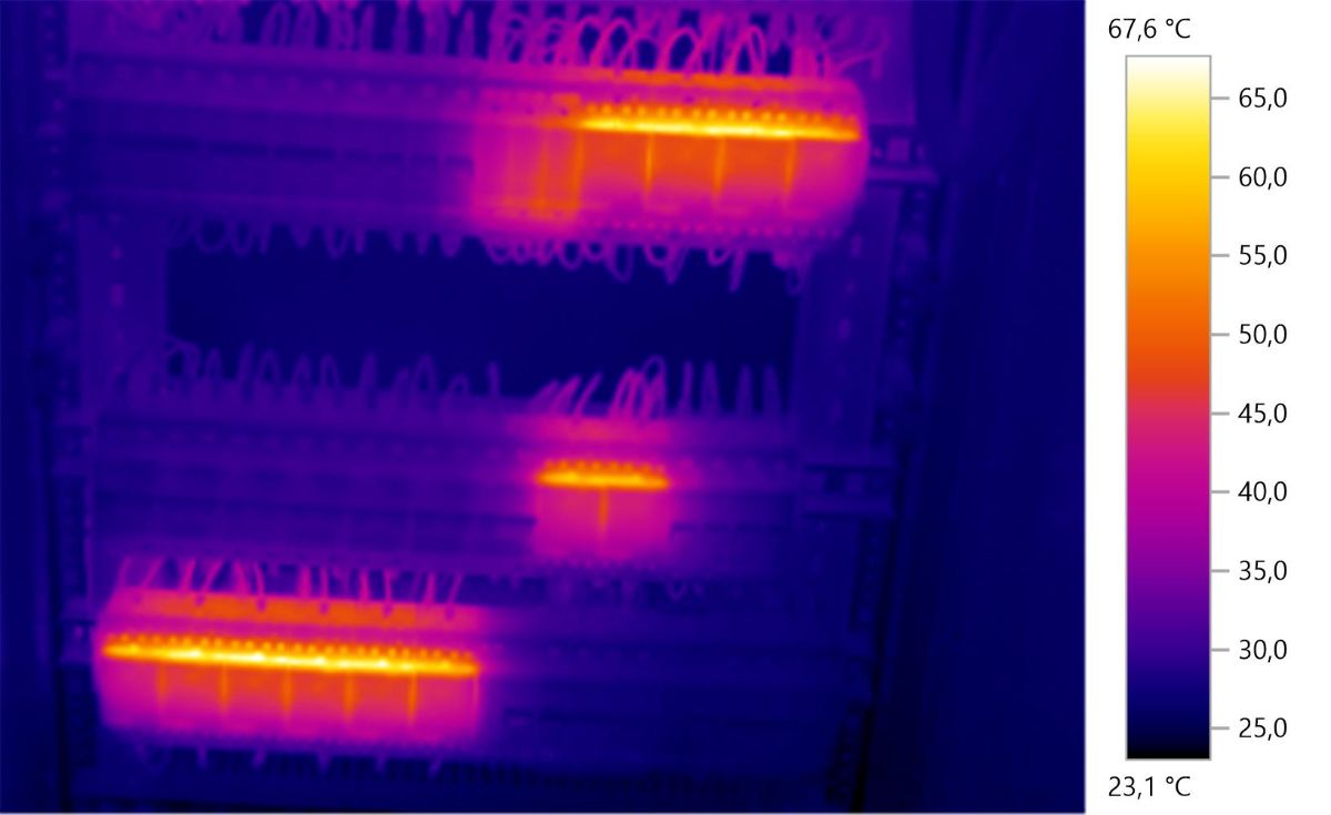 Неразрушающий контроль (термографирование) электрощитовых в торговом центре