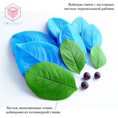 Набор вайнеров и каттеров "Лист черноплодной рябины"