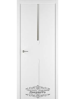 PORTE RICHI (Беларусь). ЛОГИКА, МОДЕЛЬ LX413, ЭМАЛЬ БЕЛАЯ. ВСТАВКА СТЕКЛО МАТОВОЕ