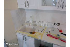 Подготовка поверхности к укладке мозаичного фартука