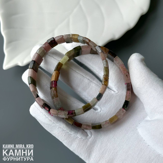 Браслет турмалин прямоугольники малые 10,2-10,4х6,7-8,4 мм, цена за штуку