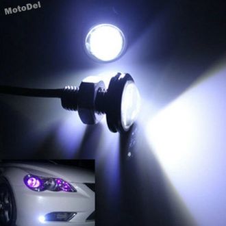 Ходовые огни (дневной свет, ДХО) Глаз Орла. светодиодные (LED), 6000K, 3W, 18 мм, цена за пару