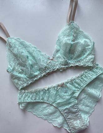 Gigi minty lace