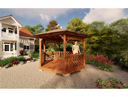 Деревянная беседка АЛЬТАИР
